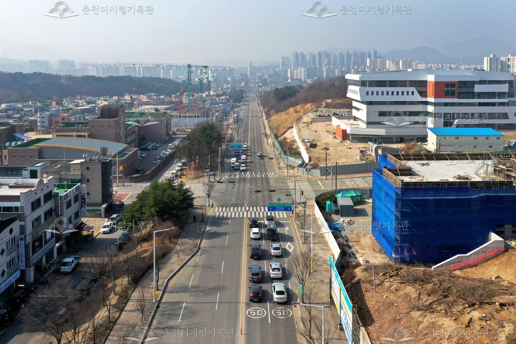 강원대학교 동문 앞 사거리 사진 이미지