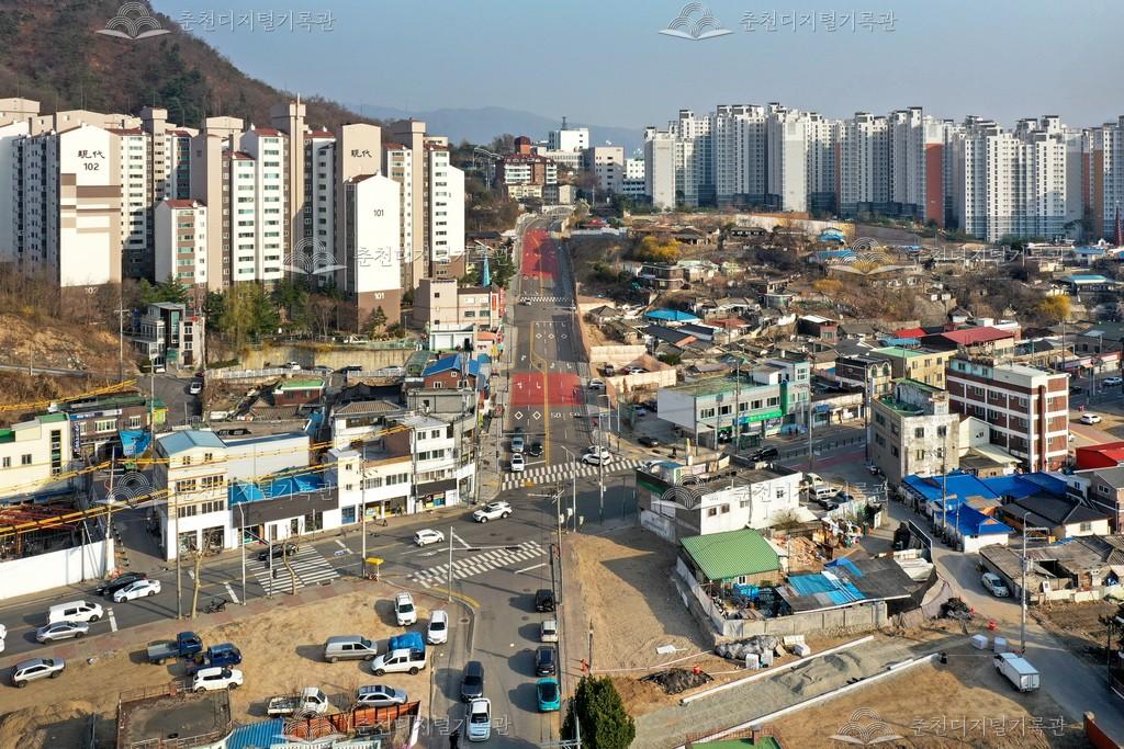 소양로현대아파트 앞 사거리 사진 이미지