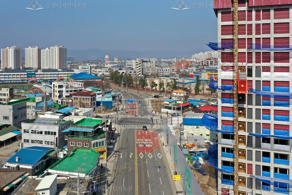 꽃돼지분식 앞 사거리 사진 이미지