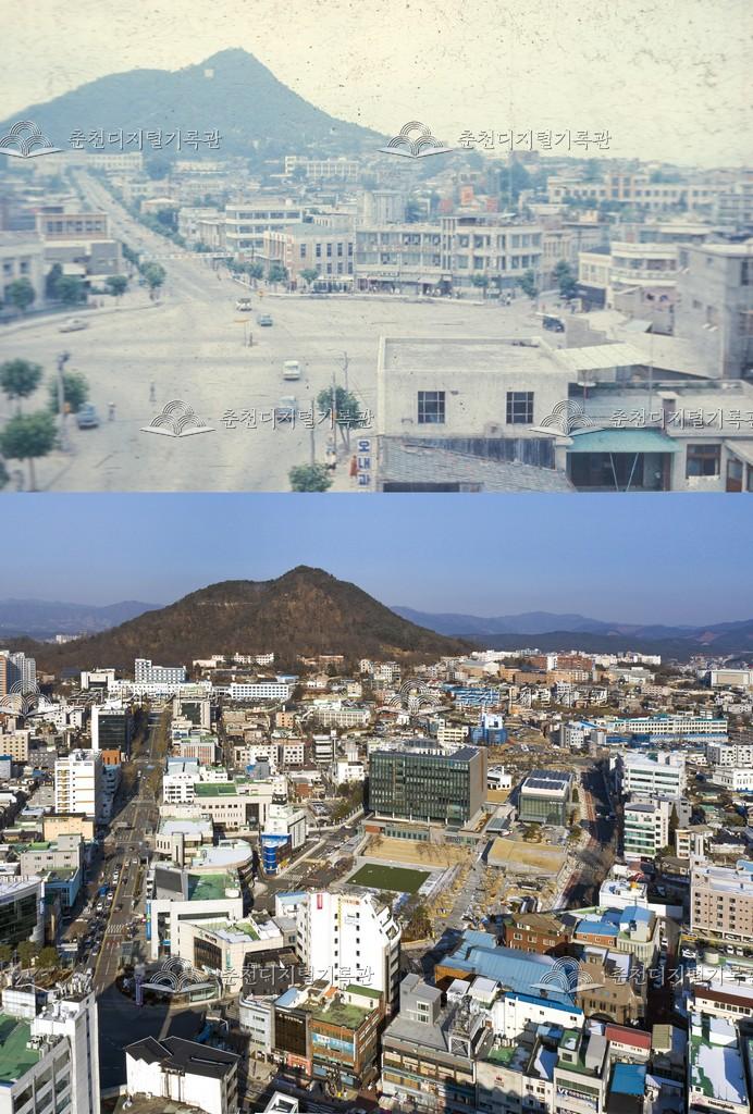 소양동 일대 비교 사진 이미지