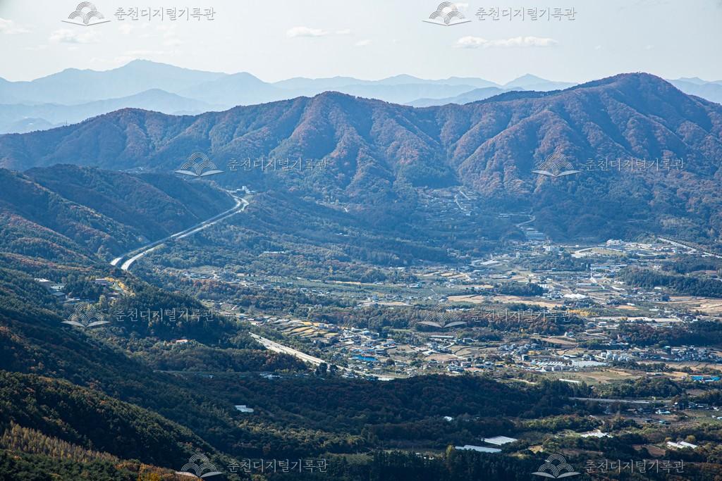 대룡산에서 바라본 춘천 전경 이미지