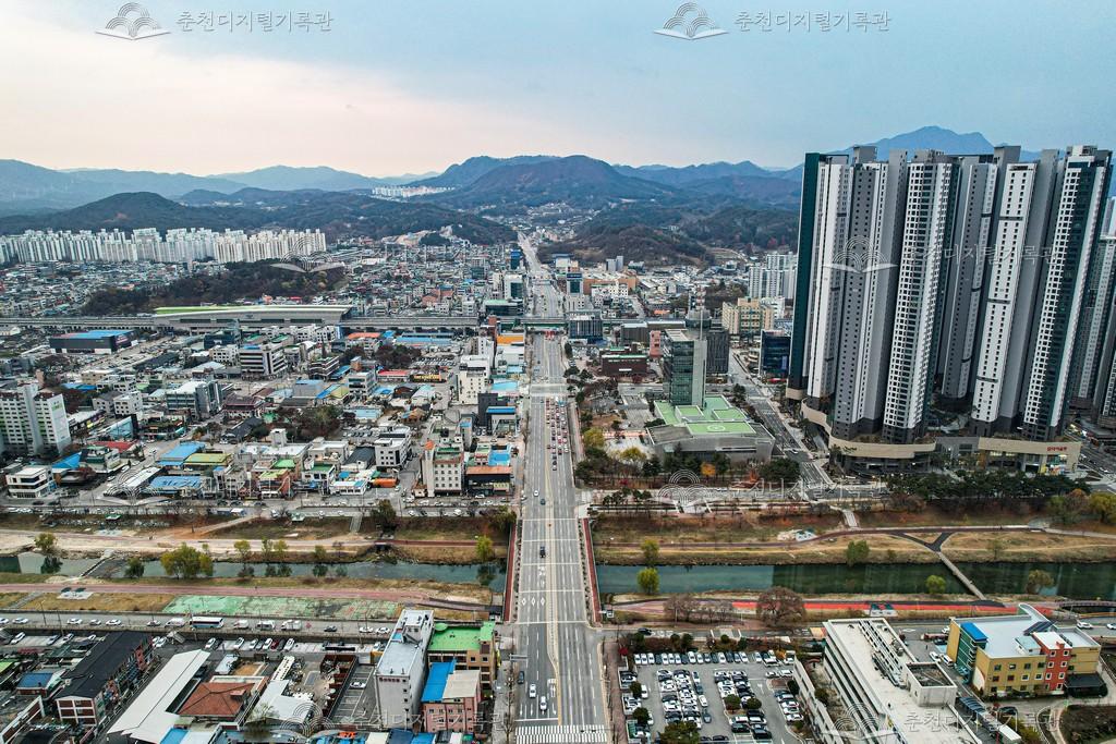 온의동 전경 항공사진 이미지