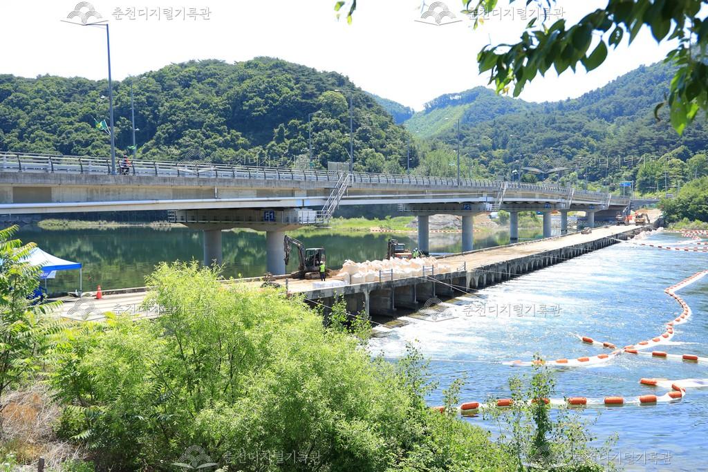 윗샘밭교 일원 정비공사 사진 이미지