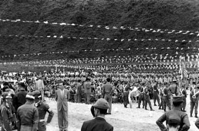 춘천댐 기공식 사진 이미지