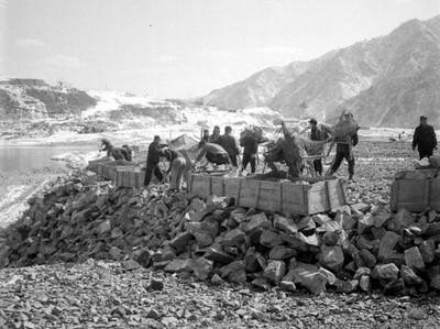 춘천댐 공사 사진 이미지