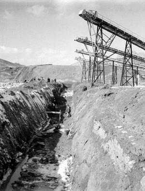 춘천댐 공사 사진 이미지