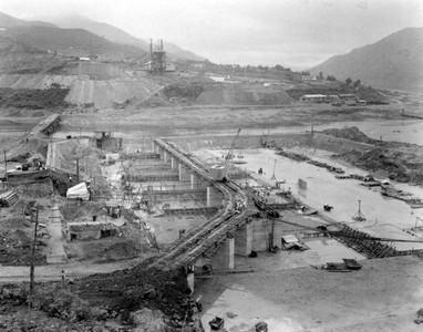 춘천댐 공사장 전경 이미지