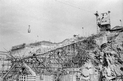 춘천댐 공사 사진 이미지