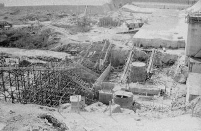 춘천댐 공사 사진 이미지