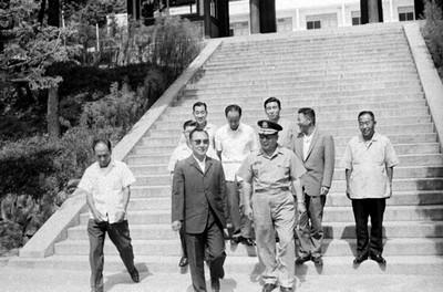 춘천댐 공사 시찰 사진 이미지