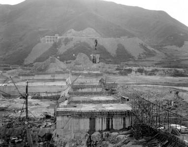 춘천발전소 건설 사진 이미지