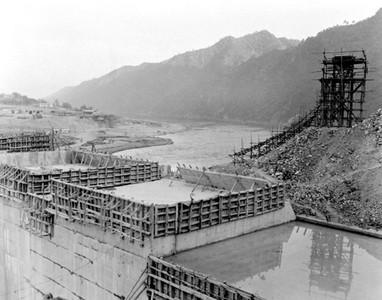 춘천발전소 건설 사진 이미지