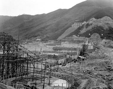 춘천발전소 건설 사진 이미지