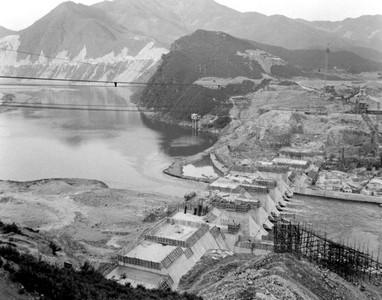 춘천발전소 건설 사진 이미지