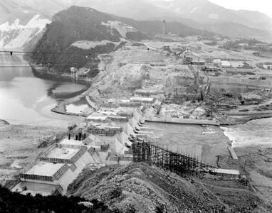 춘천발전소 건설 사진 이미지