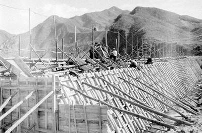 춘천댐 공사 사진 이미지