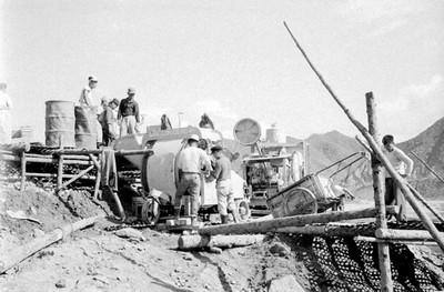 춘천댐 공사 사진 이미지