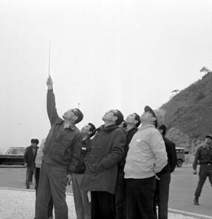 이낙선 건설부장관 춘천 지역 댐 시찰 사진 이미지