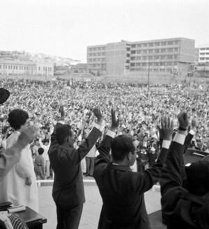 박정희 전 대통령 춘천 유세 사진 이미지