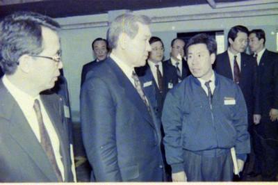노태우 전 대통령 춘천직업훈련원 시찰 사진 이미지