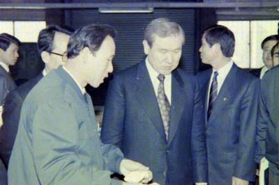 노태우 전 대통령 춘천직업훈련원 시찰 사진 이미지