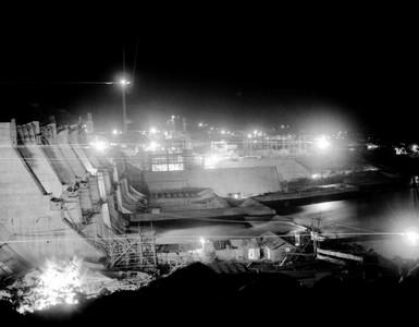 춘천수력발전소 공사 사진 이미지