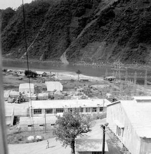 춘천수력발전소 공사 사진 이미지