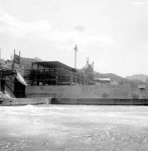 춘천수력발전소 공사 사진 이미지