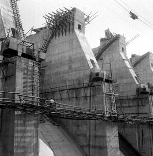 춘천수력발전소 공사 사진 이미지