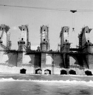 춘천수력발전소 공사 사진 이미지