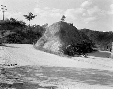 서울-춘천 간 도로 공사 사진 이미지