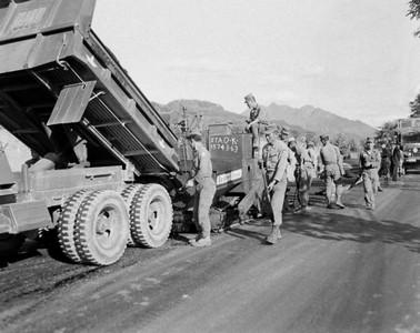 서울-춘천 간 도로 공사 사진 이미지