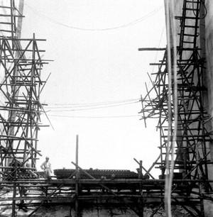 춘천수력발전소 공사 사진 이미지