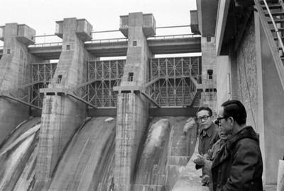 이낙선 건설부장관 춘천 지역 댐 시찰 사진 이미지