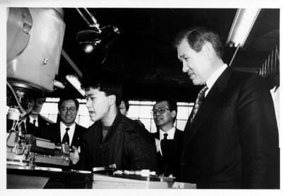 노태우 전 대통령 춘천직업훈련원 시찰 사진 이미지