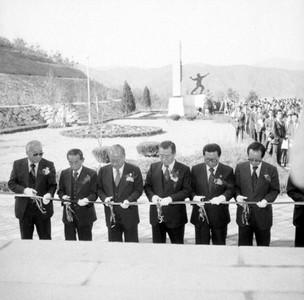 춘천지구전적비 제막식 사진 이미지