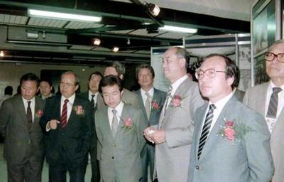 전국체전 올림픽 전시관 시찰 사진 이미지