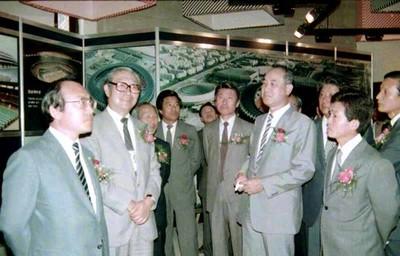 전국체전 올림픽 전시관 시찰 사진 이미지