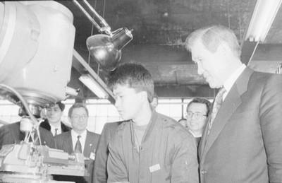 노태우 전 대통령 춘천직업훈련원 시찰 사진 이미지