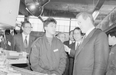노태우 전 대통령 춘천직업훈련원 시찰 사진 이미지