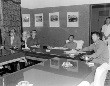 춘천댐 공사 시찰 사진 이미지