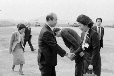 전두환 전 대통령 춘천 시찰 사진 이미지