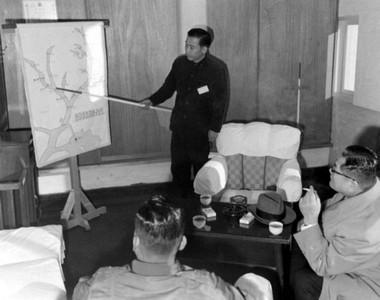 송요찬 국무총리 춘천수력발전소 건설지구 시찰 사진 이미지