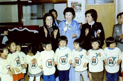 이순자 여사 춘천 쌍용어린이집 방문 사진 이미지