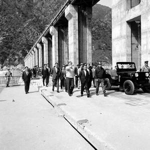 박정희 전 대통령 의암댐 시찰 사진 이미지