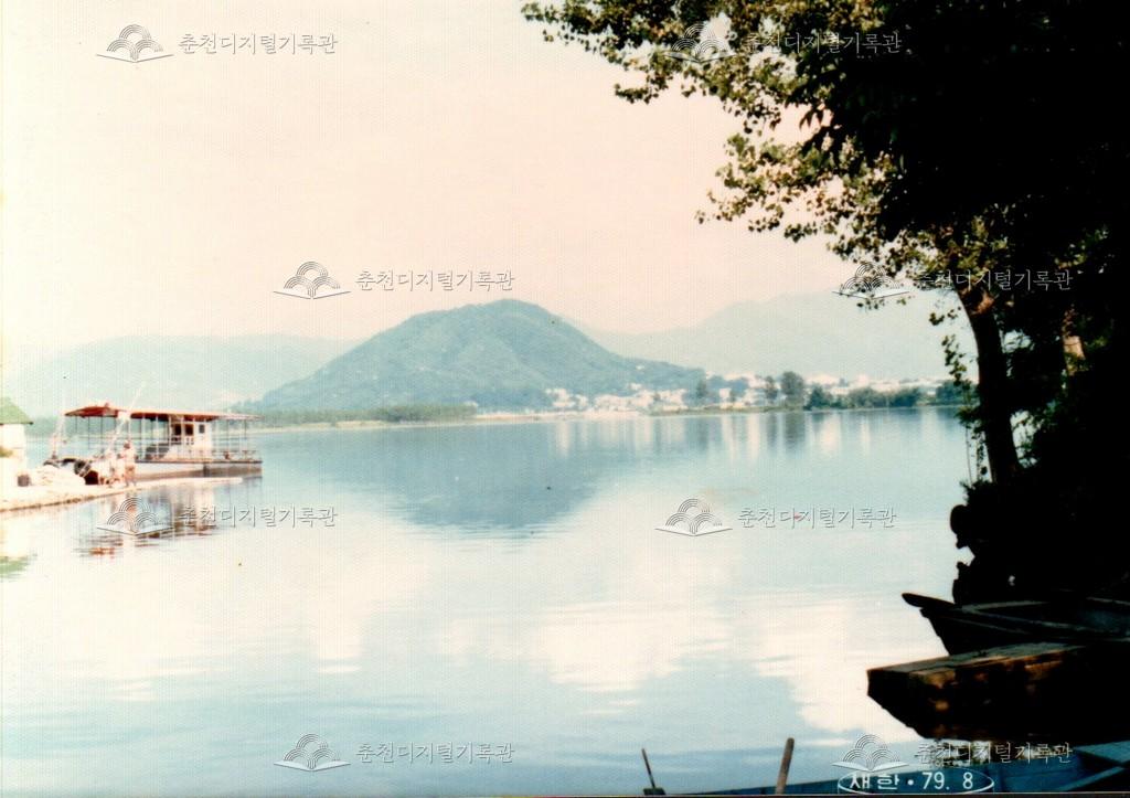 중도에서 바라본 봉의산 사진 이미지