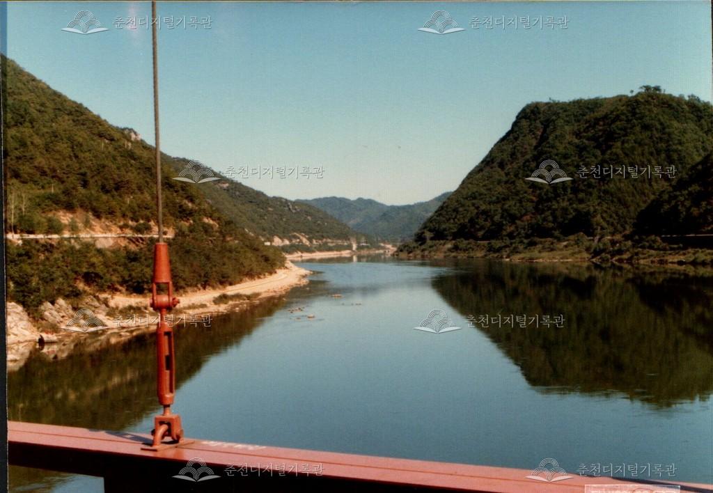 1980년대 북한강 풍경 사진 이미지