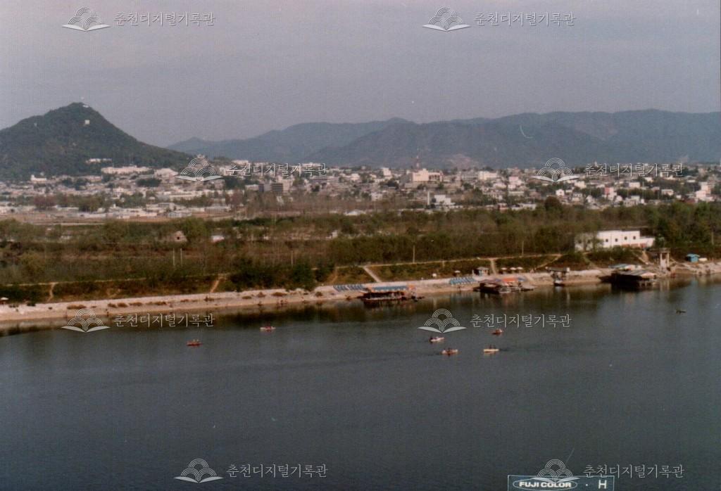 1980년대 공지천 전경 이미지