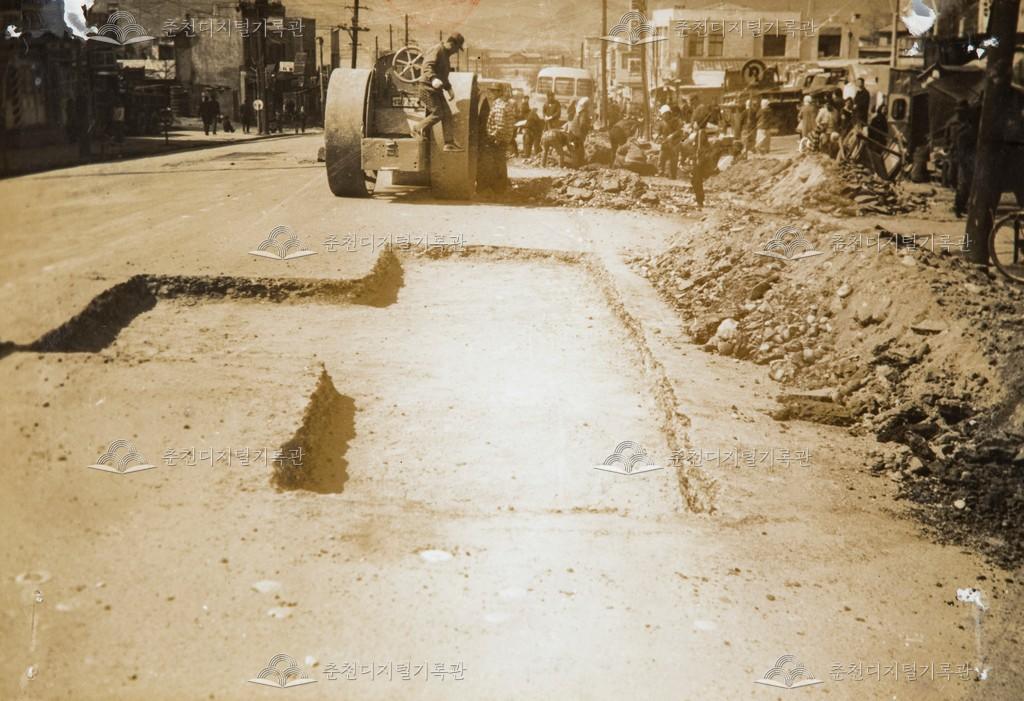 소양로 3가 도로 포장 공사 이미지