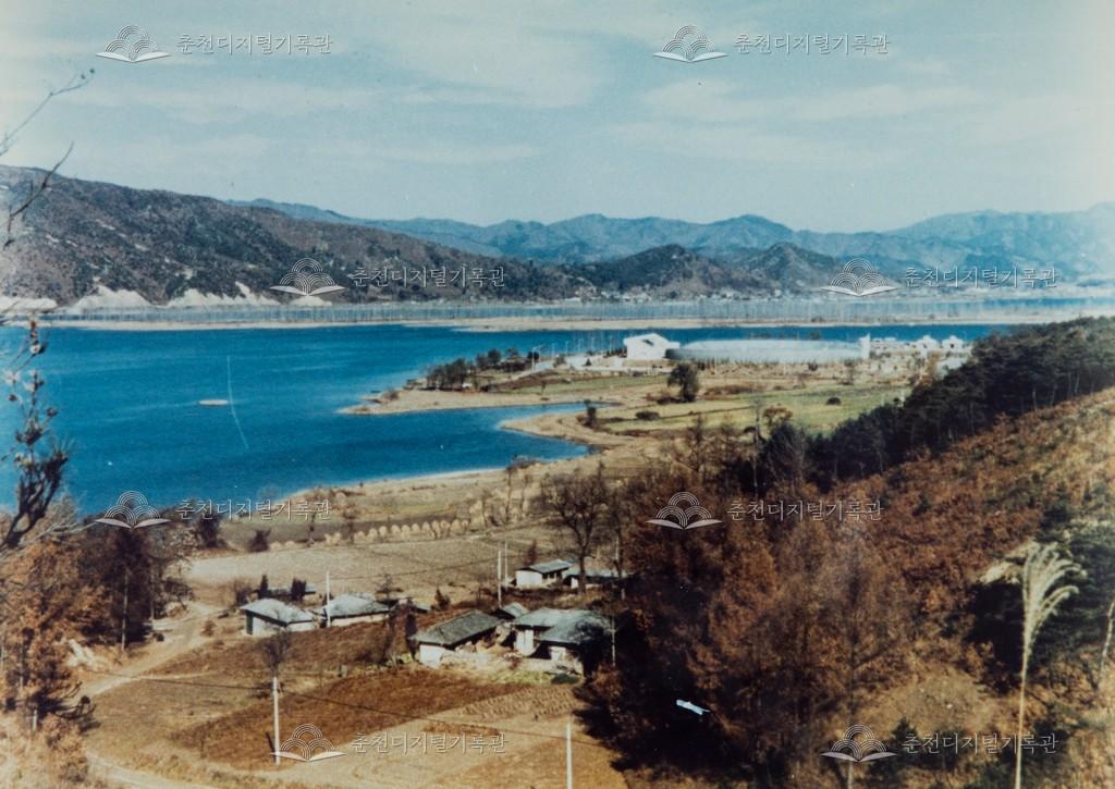 삼천동 공지천 매립전 풍경 이미지